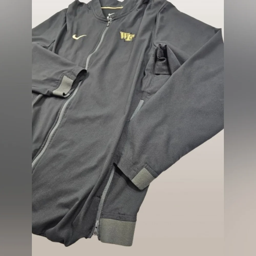Nike Wake Forest Demon‎ Deacons Performance Black Gold Jacket Mens Large